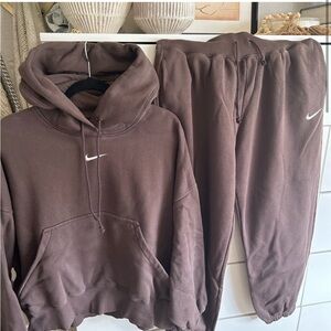 nike phoenix sweatpants and sweatshirt set